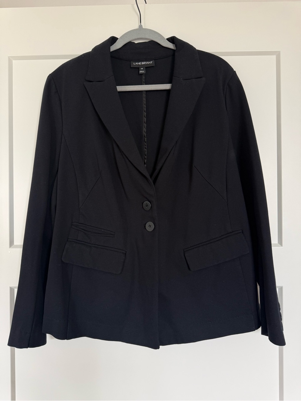 Lane Bryant Black Two-Button Tailored Blazer